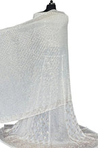 Dyeable Hand Embroidered Chikankari Pure Georgette Anarkali Unstitched Suit Set With Mukaish Work - Luxurion World