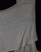 Dyeable Hand Embroidered Chikankari Pure Georgette Semi Stitched Lehenga With Mukaish Work - Luxurion World