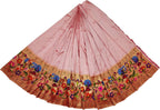 Pink Paithani Handloom Pure Silk Lehenga Fabric - Luxurion World