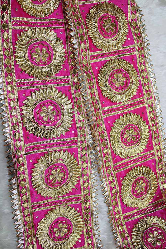 Exquisite Pink Gota Lace: Timeless Handcrafted Elegance - Luxurion World