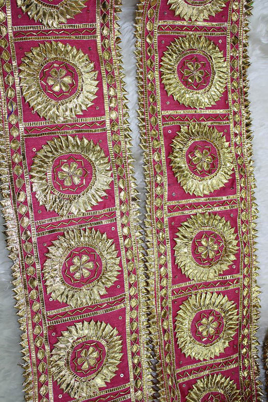 Exquisite Pink Gota Lace: Timeless Handcrafted Elegance - Luxurion World