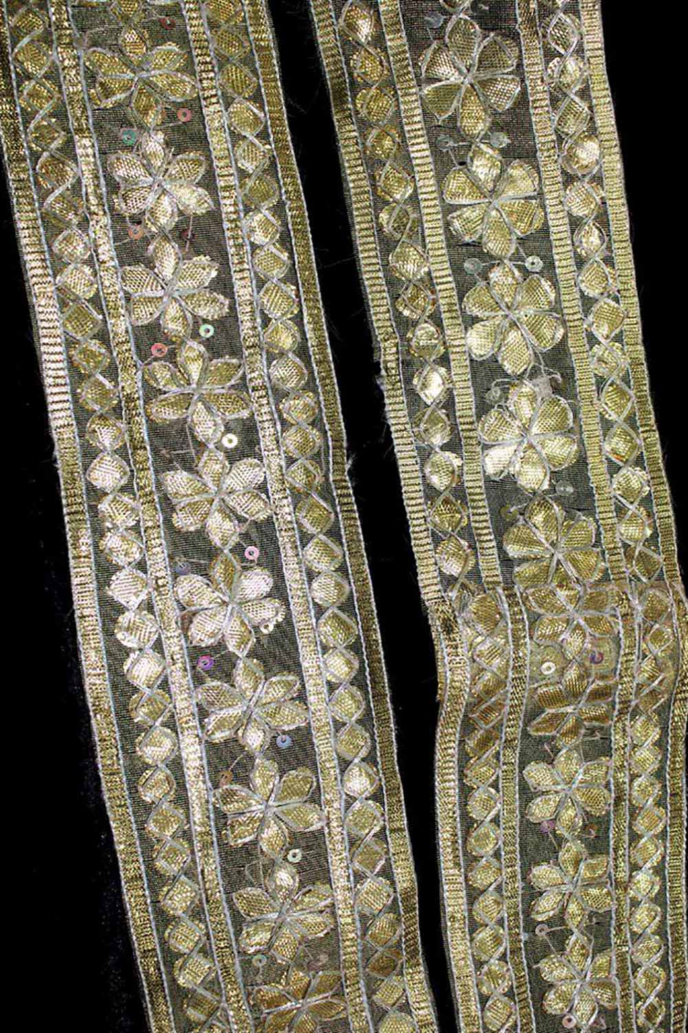 Exquisite Golden Floral Gota Lace: A Touch of Elegance - Luxurion World