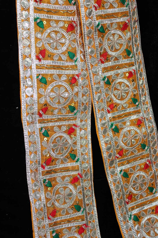Vibrant Yellow Gota Lace: Traditional Elegance Perfected