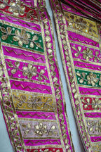 Exquisite Multicolor Hand Gota Work Lace: 9 Meter Roll - Luxurion World