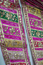 Exquisite Multicolor Hand Gota Work Lace: 9 Meter Roll - Luxurion World