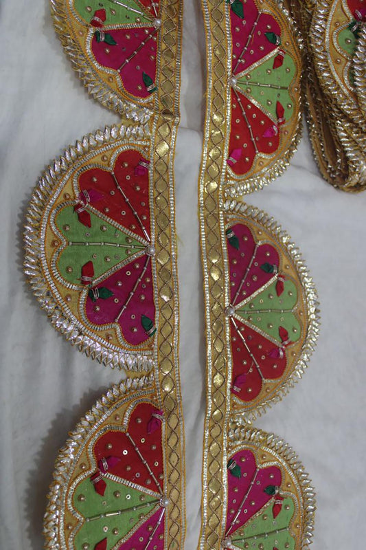 Vibrant Gota Work Lace: 9m Roll for Multicolor Traditional Handcrafts - Luxurion World