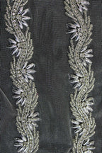 Silver Stone and Pearl Work Lace (9 Meter Roll) - Luxurion World