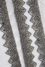 Elegant Black Handwork Lace: 9 Meter Roll of Embellished Beauty - Luxurion World