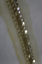 Golden Handwork Lace: 9m Roll of Embellished Elegance - Luxurion World