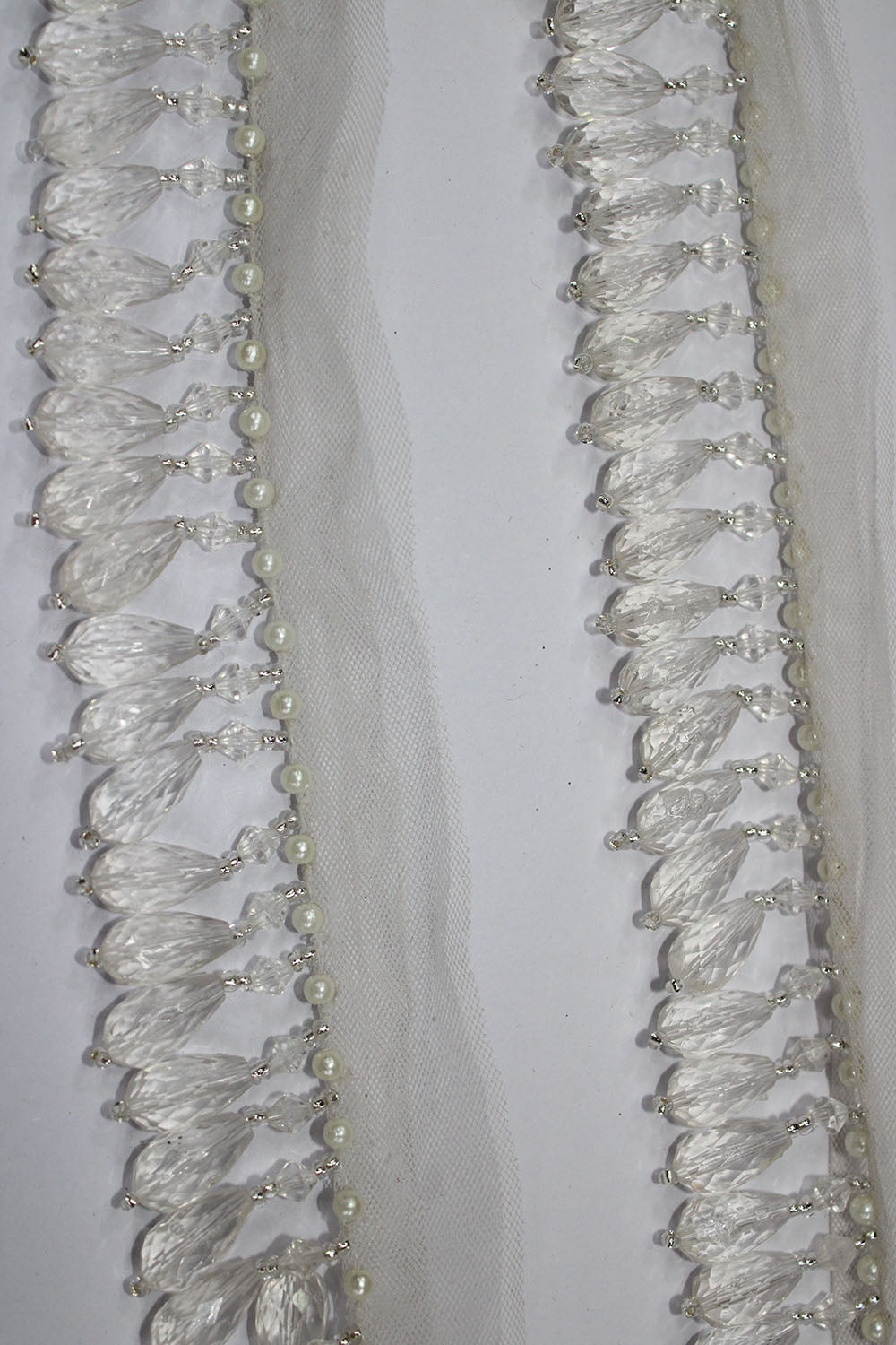 Exquisite White Pearl Handwork Lace with Stunning Embellishments ( Roll OF 9 Meter ) - Luxurion World