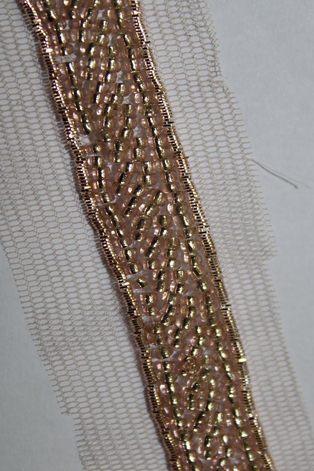 Exquisite Golden Handwork Lace: A Masterpiece of Embellishment ( Roll OF 9 Meter ) - Luxurion World