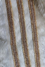 Exquisite Golden Lace: Intricate Handwork and Embellishments ( Roll OF 9 Meter ) - Luxurion World