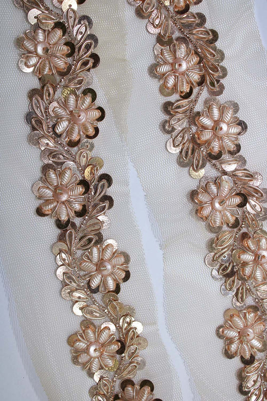 Golden Embellished Handwork Lace - Luxurion World