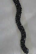 Exquisite Black Lace with Intricate Handwork Embellishments - Luxurion World