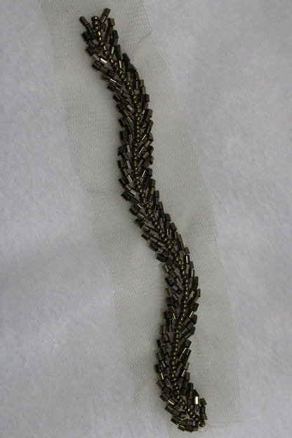 Elegant Black Lace with Intricate Handwork Embellishments - Luxurion World