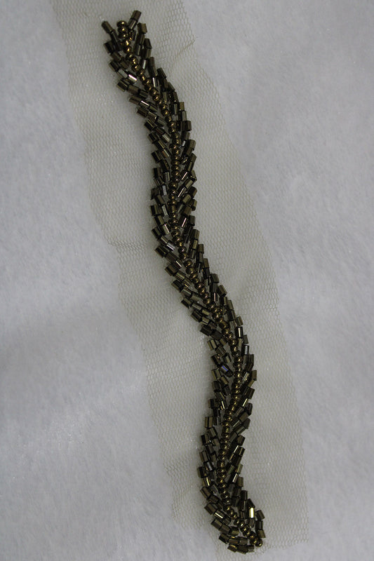 Elegant Black Lace with Intricate Handwork Embellishments - Luxurion World