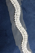 Exquisite White Lace with Intricate Handwork Embellishments - Luxurion World