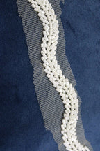 Exquisite White Lace with Intricate Handwork Embellishments - Luxurion World