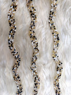 Vibrant Handcrafted Lace with Multicolor Embellishments - Luxurion World