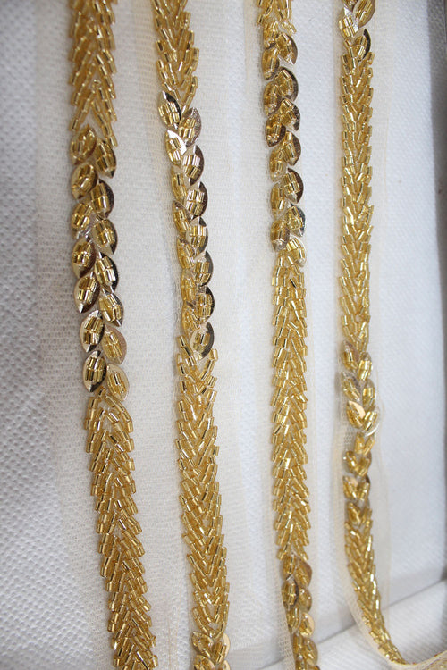 Exquisite Golden Handwork Lace: A Masterpiece of Embellishment - Luxurion World