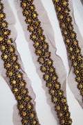 Exquisite Golden Handwork Lace: A Masterpiece of Embellishment - Luxurion World