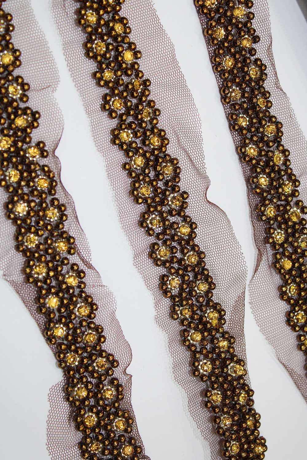 Exquisite Golden Handwork Lace: A Masterpiece of Embellishment - Luxurion World