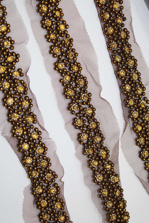 Exquisite Golden Handwork Lace: A Masterpiece of Embellishment - Luxurion World