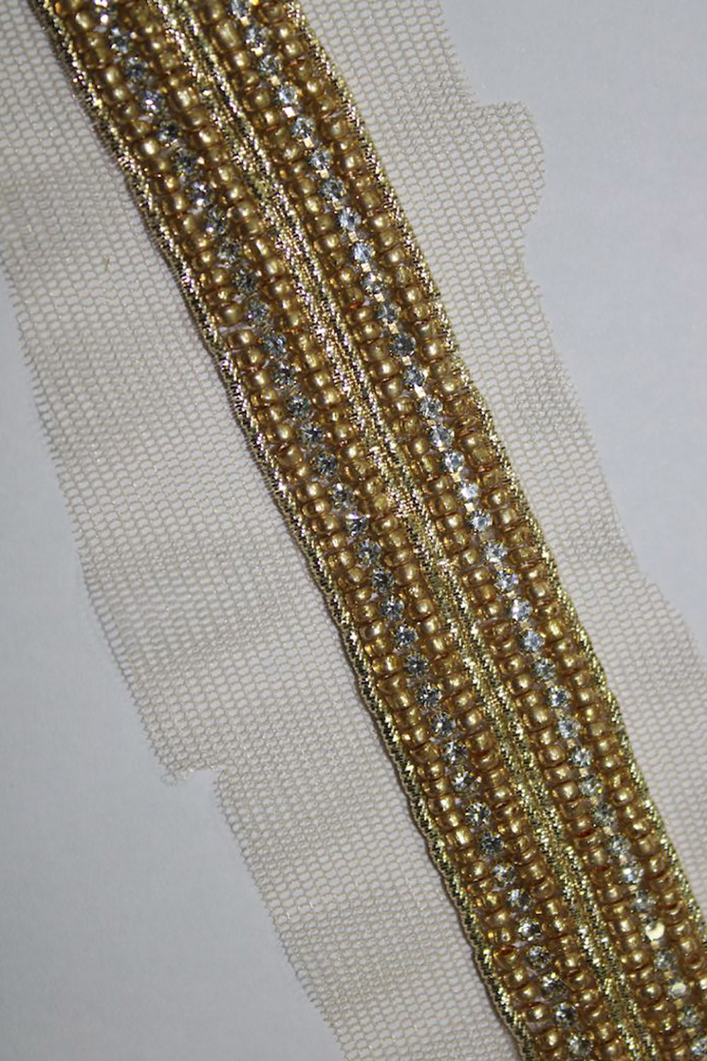 Golden Embellished Handwork Lace ( Roll OF 9 Meter ) - Luxurion World