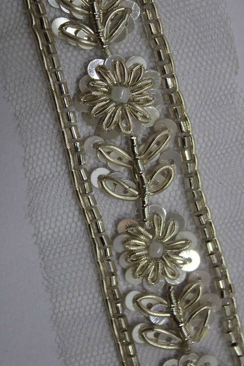 Golden Embellished Handwork Lace ( Roll OF 9 Meter ) - Luxurion World