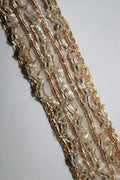 Golden Embellished Handwork Lace ( Roll OF 9 Meter ) - Luxurion World
