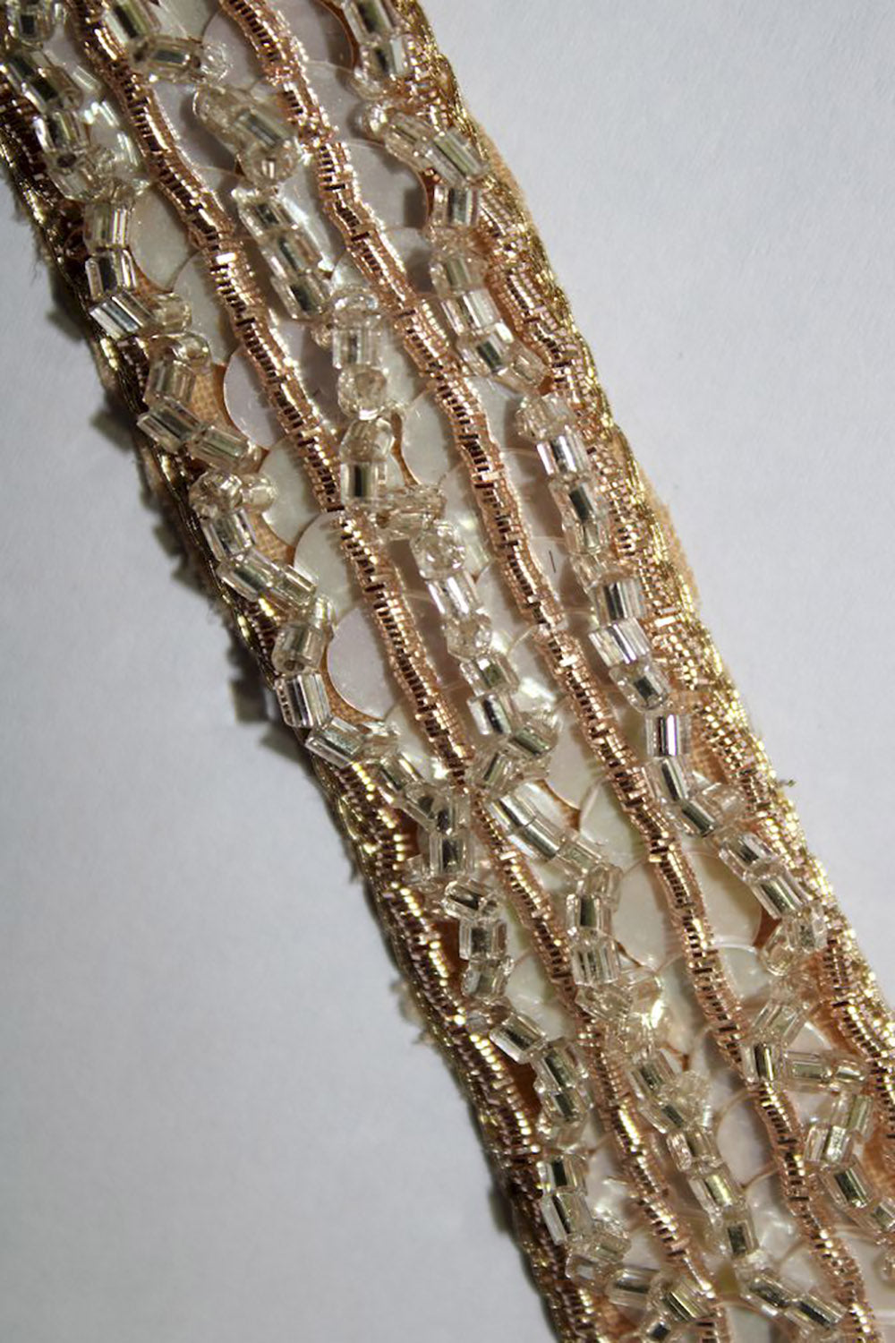 Golden Embellished Handwork Lace ( Roll OF 9 Meter ) - Luxurion World