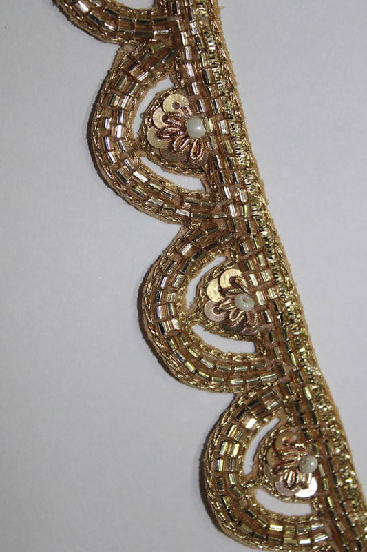 Exquisite Golden Handwork Lace: A Masterpiece of Embellishment - Luxurion World