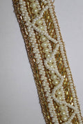 Exquisite Golden Lace: Intricate Handwork & Embellishments - Luxurion World