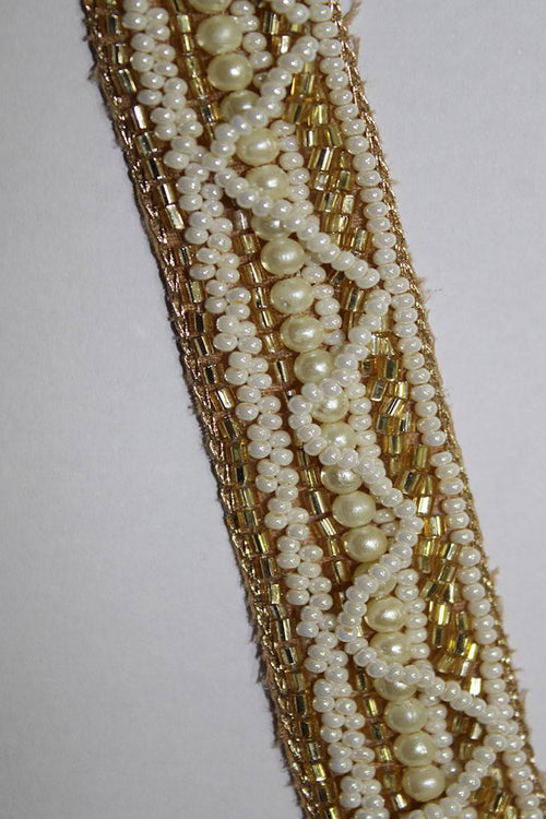 Exquisite Golden Lace: Intricate Handwork & Embellishments - Luxurion World