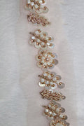Gilded Elegance: Opulent Handcrafted Lace with Golden Embellishments - Luxurion World