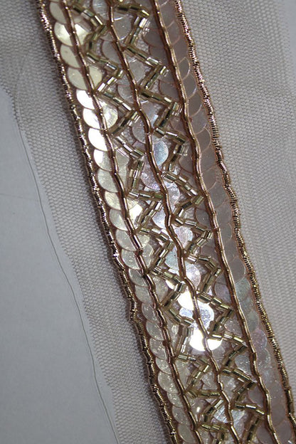 Exquisite Golden Handwork Lace: A Masterpiece of Embellishment - Luxurion World