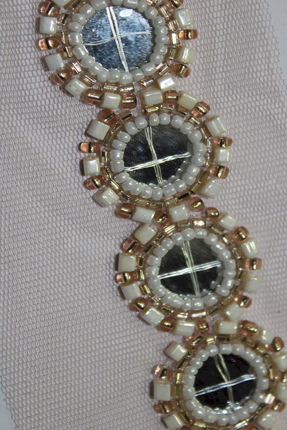 Exquisite Golden Handwork Lace: A Masterpiece of Embellishment
