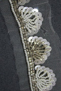 Gilded Elegance: Opulent Handwork Lace with Golden Embellishments - Luxurion World