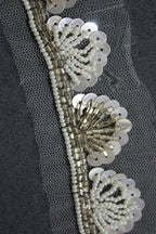 Gilded Elegance: Opulent Handwork Lace with Golden Embellishments - Luxurion World