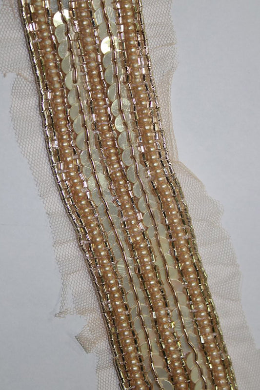 Exquisite Golden Handwork Lace: A Masterpiece of Embellishment - Luxurion World