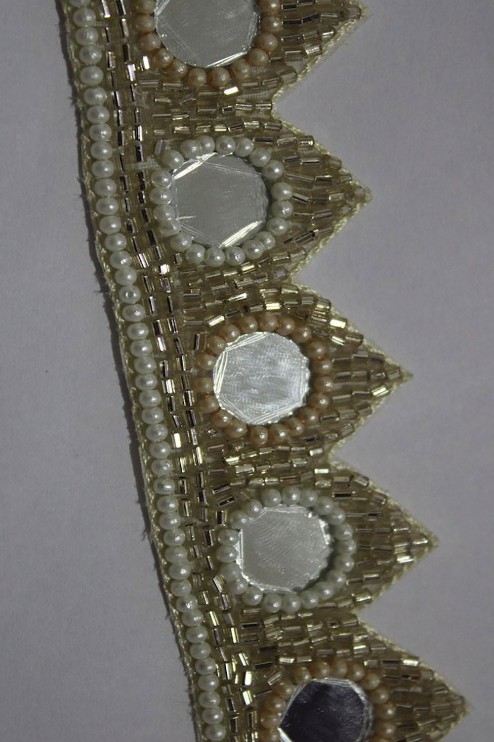 Gilded Elegance: Opulent Handwork Lace with Golden Embellishments - Luxurion World