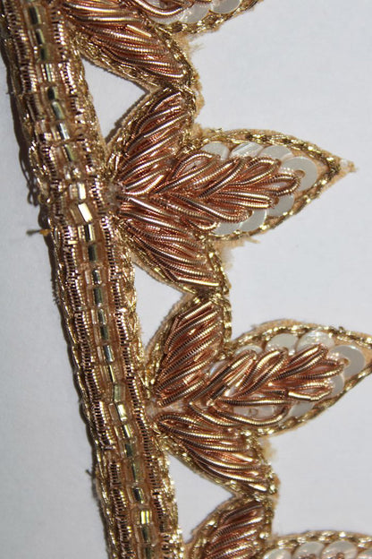 Exquisite Golden Handwork Lace: A Masterpiece of Embellishment - Luxurion World