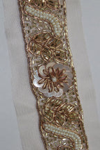 Gilded Elegance: Opulent Golden Handwork Lace for Exquisite Embellishments - Luxurion World