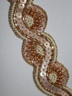 Gilded Elegance: Opulent Handwork Lace with Golden Embellishments - Luxurion World