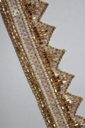 Gilded Elegance: Opulent Handcrafted Lace with Golden Embellishments - Luxurion World