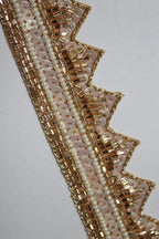 Gilded Elegance: Opulent Handcrafted Lace with Golden Embellishments - Luxurion World