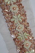 Gilded Elegance: Opulent Handcrafted Lace with Golden Embellishments - Luxurion World