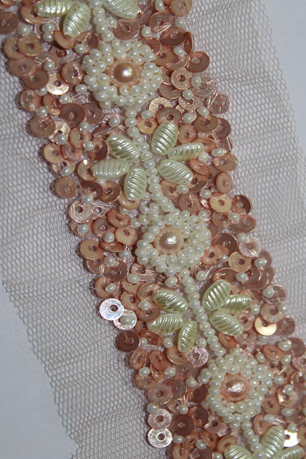 Gilded Elegance: Opulent Handcrafted Lace with Golden Embellishments - Luxurion World