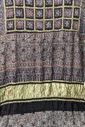 Shop the Stunning Black Ajrakh Modal Silk Saree - Hand Block Printed - Luxurion World