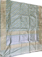 Elegant Pastel Handloom Banarasi Silk Saree - Luxurion World
